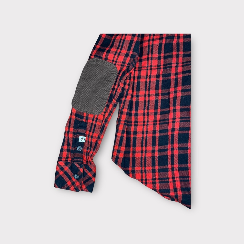 Kavu Red & Black Plaid Long Sleeve Button Down Top - Picture 5 of 5